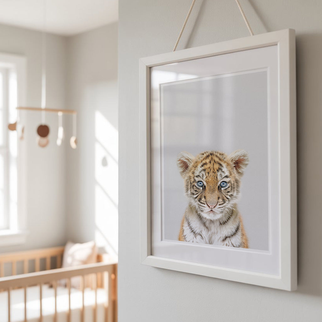 TIGER CUB • Modern Nursery Wall Art • Baby Animals Art Print