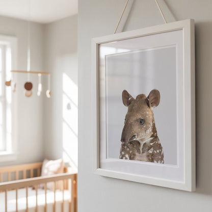 BABY TAPIR • Gentle Animal Wall Art Print • Modern Nursery Décor