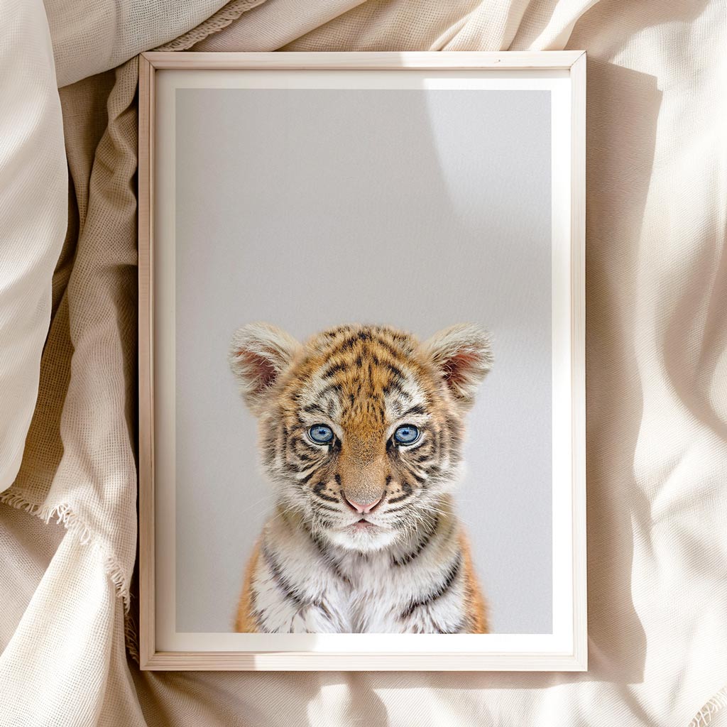 TIGER CUB • Modern Nursery Wall Art • Baby Animals Art Print